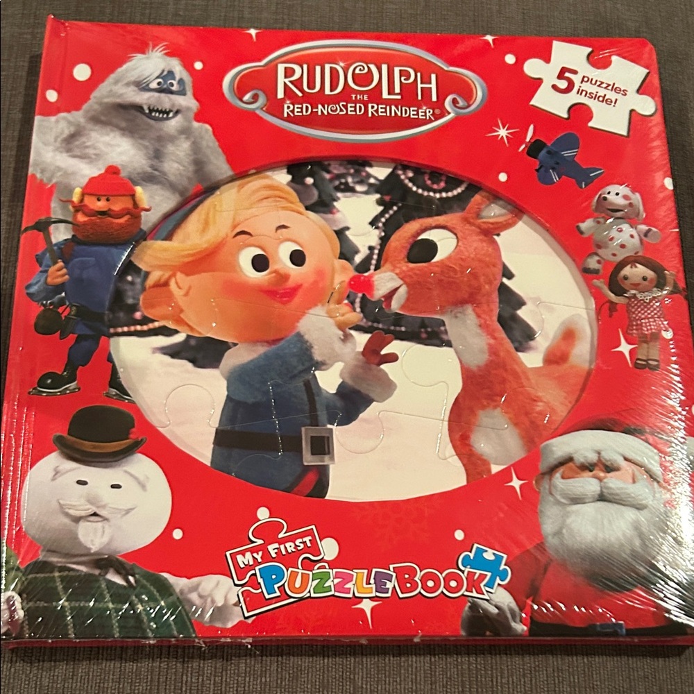 RUDOLPH THE RED-NOSED REINDEER Puzzle Book NEW